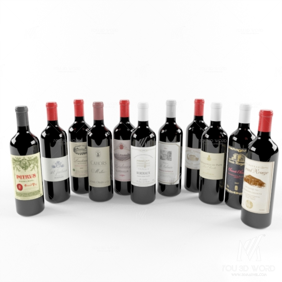 Wine Bottle (Bordeaux)